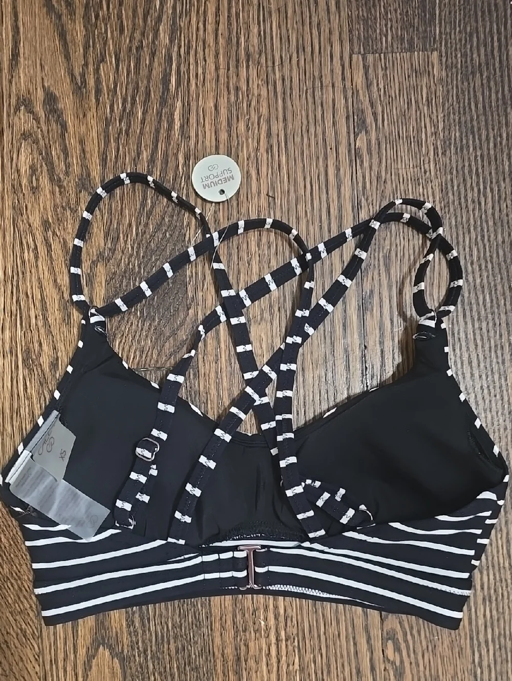NWT CALIA Swim Collection Strappy Medium Support Padded Top - Picture 5 of 5